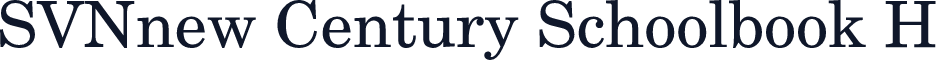 SVNnew Century Schoolbook H