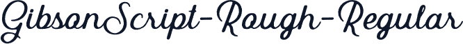 GibsonScript-Rough-Regular