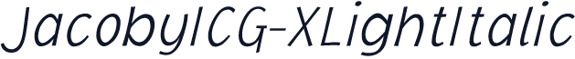 JacobyICG-XLightItalic