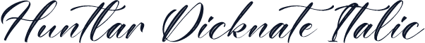 Huntlar Dicknate Italic
