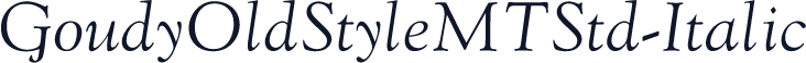 GoudyOldStyleMTStd-Italic