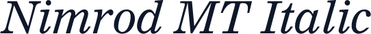 Nimrod MT Italic