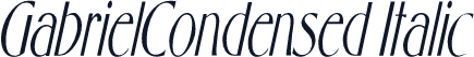 GabrielCondensed Italic