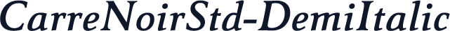 CarreNoirStd-DemiItalic