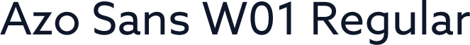 Azo Sans W01 Regular