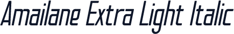 Amailane Extra Light Italic
