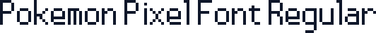 Pokemon Pixel Font Regular