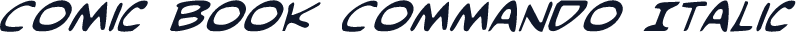 Comic Book Commando Italic