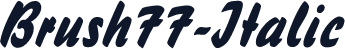 Brush77-Italic