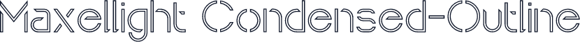 Maxellight Condensed-Outline