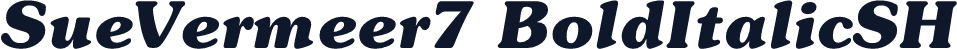 SueVermeer7 BoldItalicSH