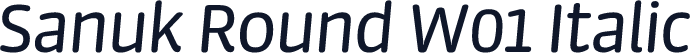 Sanuk Round W01 Italic