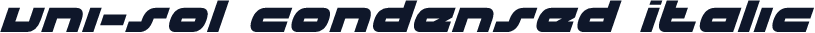 uni-sol Condensed Italic