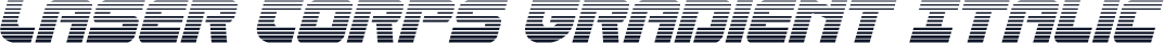 Laser Corps Gradient Italic