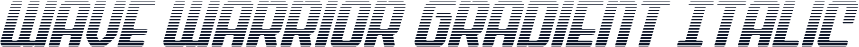 Wave Warrior Gradient Italic