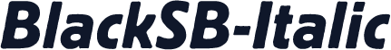 BlackSB-Italic