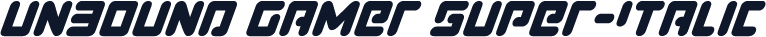 Unbound Gamer Super-Italic