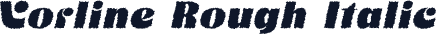 Vorline Rough Italic