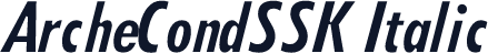 ArcheCondSSK Italic