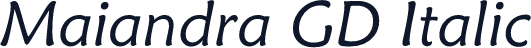 Maiandra GD Italic