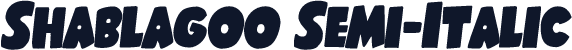 Shablagoo Semi-Italic