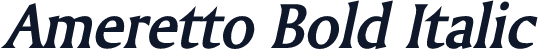 Ameretto Bold Italic