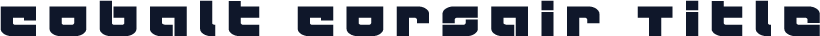 Cobalt Corsair Title