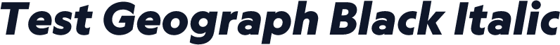 Test Geograph Black Italic