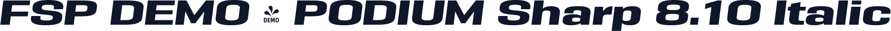 FSP DEMO - PODIUM Sharp 8.10 Italic