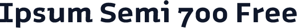 Ipsum Semi 700 Free