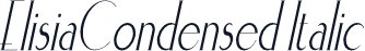 ElisiaCondensed Italic