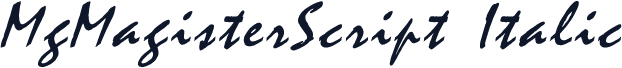 MgMagisterScript Italic