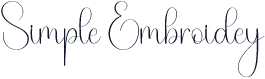Simple Embroidey