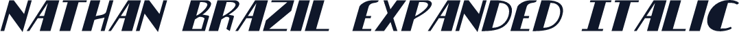 Nathan Brazil Expanded Italic