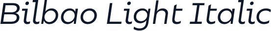 Bilbao Light Italic