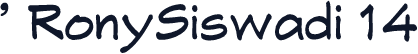 ' RonySiswadi 14