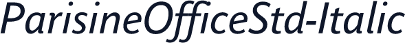 ParisineOfficeStd-Italic