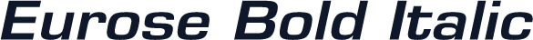 Eurose Bold Italic