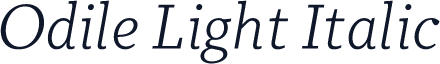 Odile Light Italic