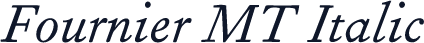 Fournier MT Italic