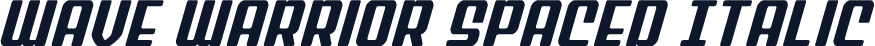 Wave Warrior Spaced Italic