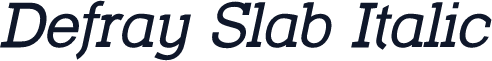 Defray Slab Italic