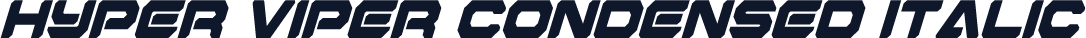 Hyper Viper Condensed Italic