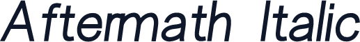Aftermath  Italic