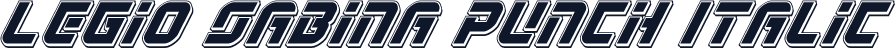 Legio Sabina Punch Italic