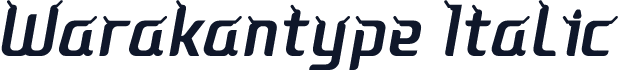 Warakantype Italic