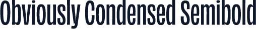Obviously Condensed Semibold
