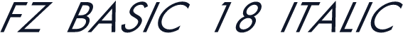 FZ BASIC 18 ITALIC