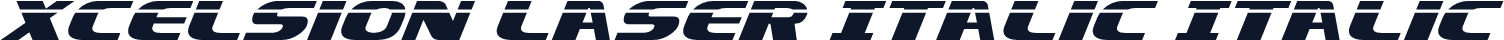 Xcelsion Laser Italic Italic
