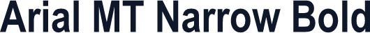 Arial MT Narrow Bold